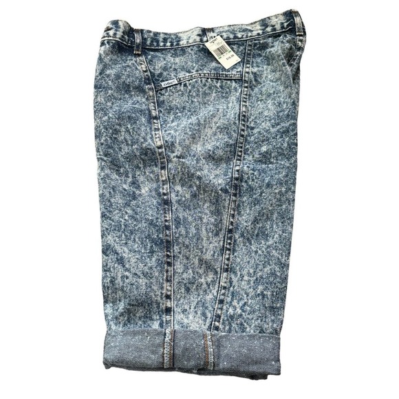 90s Chic Denim Capri Shorts Sz 11 Jrs USA Made Acid Wash NWT Old Stock - Picture 3 of 9